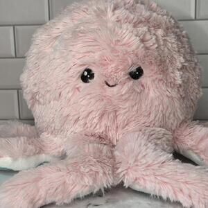 Squishable 2021 Octopus Plush Stuffed Animal Pink White Teal Ages 0+